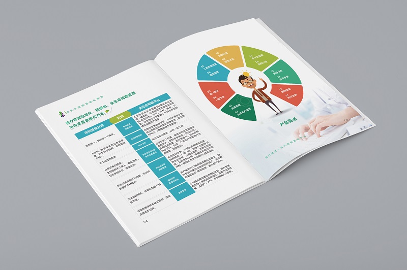 医疗物资管控平台画册设计-医疗宣传册设计欣赏a4